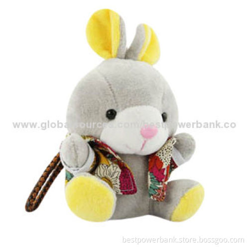 Colorful Electronic Mini Rabbit Power Bank, 6,000mAh with Original Explosion-proof Battery